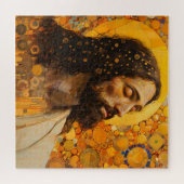 Christ Golden Abstract Art Puzzle (Horizontal)