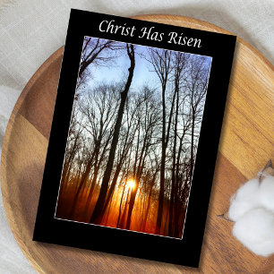 Christ Has Risen Sunrise Easter Card Feiertagskarte