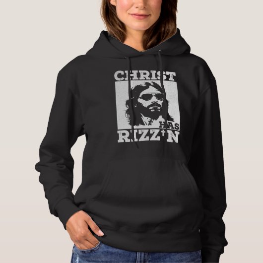 Christ has Rizz n Risen Cool Jesus Charisma Game H Hoodie (Vorderseite)