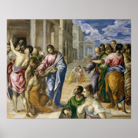 Christ Healing the Blind Poster (Vorne)