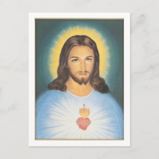 Christ heiliges Herz Postkarte (Vorderseite)