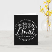 Christ I Can Do All Things Through Who Strengthens Karte (Gelbe Blume)