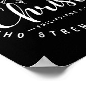 Christ I Can Do All Things Through Who Strengthens Poster (Ecke)