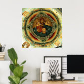 Christ Icon Hristos Pantocrator Poster (Heimbüro)