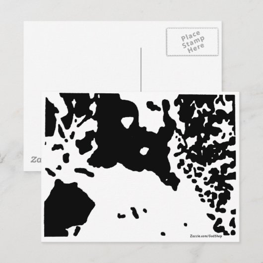 Christ im Schnee Postkarte (Vorne/Hinten)