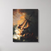 Christ im Sturm am Genezareth-See von Rembrandt Leinwanddruck (Vorderseite)