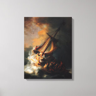 Christ im Sturm am Genezareth-See von Rembrandt Leinwanddruck