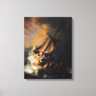 Christ im Sturm am Genezareth-See von Rembrandt Leinwanddruck