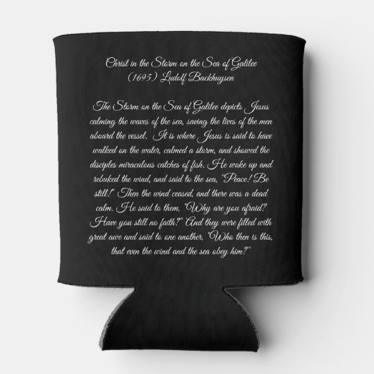 Christ im Sturm Dosenkühler (Rückseite)