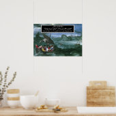 Christ im Sturm Poster (Küche)