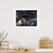 Christ im Sturm Poster (Küche)