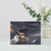 Christ im Sturm Postkarte (Stehend Vorderseite)