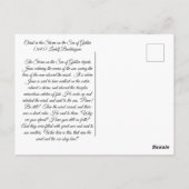 Christ im Sturm Postkarte (Rückseite)