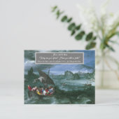 Christ im Sturm Postkarte (Stehend Vorderseite)