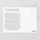 Christ im Sturm Postkarte (Rückseite)