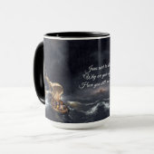 Christ im Sturm Tasse (Vorderseite Links)