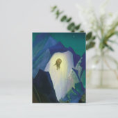 "Christ in der Wüste" von Nicholas Roerich Postkarte (Stehend Vorderseite)