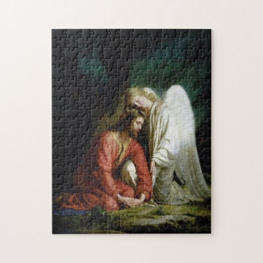 Christ in Gethsemane von Carl Bloch Puzzle (Vertikal)