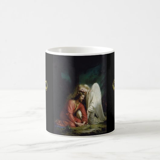 Christ in Gethsemane von Carl Bloch, Religiös Kaffeetasse (Mittel)