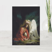 Christ in Gethsemane von Carl Bloch, Religiös Karte (Vorderseite)