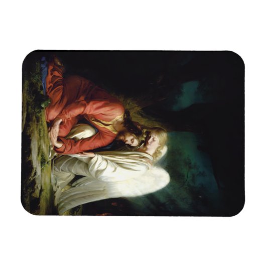 Christ in Gethsemane von Carl Bloch, Religiös Magnet (Horizontal)
