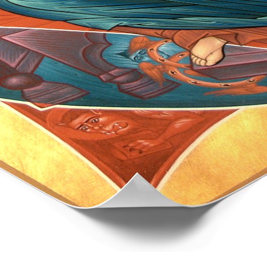 Christ in Glory Icon Poster (Ecke)