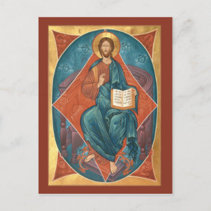 Christ in Glory Prayer Card Postkarte