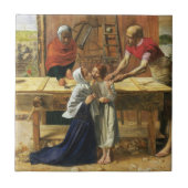 Christ in Joseph's Carpentry Shop Fliese (Vorderseite)