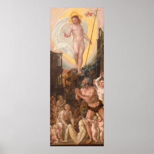 Christ in Limbo - Hans Mielich Fine Art Poster (Vorne)