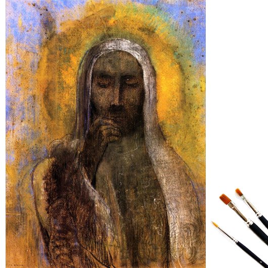 Christ in Stille von Odilon Redon Tissue Paper Seidenpapier