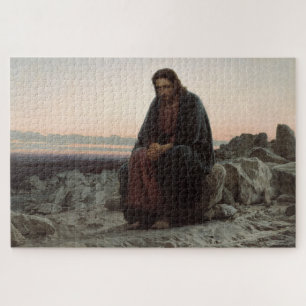 Christ in the Wilderness (by Ivan Kramskoi) Puzzle