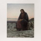 Christ in the Wilderness - Ivan Kramskoy Puzzle (Vertikal)