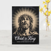 Christ Is King Cancel Culture Failed Easter Card  Karte (Gelbe Blume)