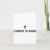 Christ Is King Subtle Minimal Christian Faith Reli Karte (Vorderseite)