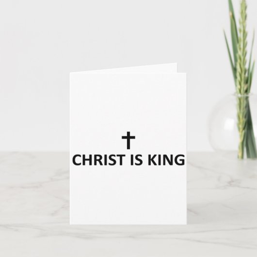 Christ Is King Subtle Minimal Christian Faith Reli Karte (Vorderseite)