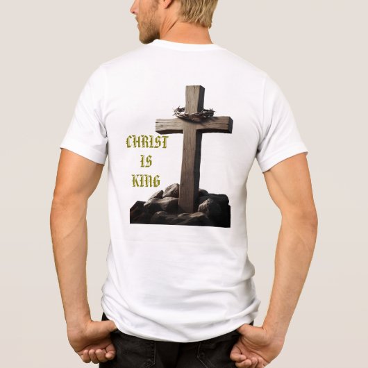 Christ Is King Tri-Blend Shirt (Rückseite)