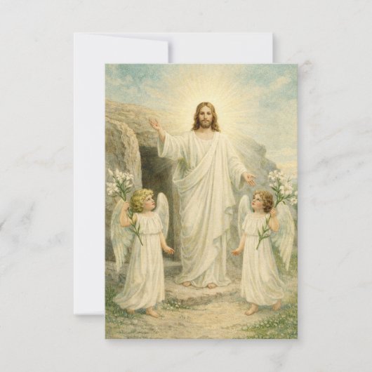 Christ Is Risen Catholic Easter Paschal Prayer (Vorderseite)