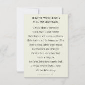 Christ Is Risen Catholic Easter Paschal Prayer (Rückseite)