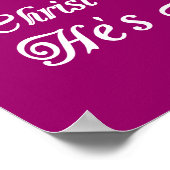 Christ is Risen! He's Alive! Easter Poster 12"x16" (Ecke)