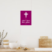 Christ is Risen! He's Alive! Easter Poster 12"x16" (Küche)