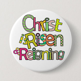 Christ is Risen & Reigning I Colossal 3x3 Button