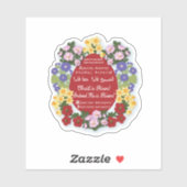 "Christ is Risen" Rotes Ei Aufkleber (Blatt)