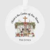 Christ is the Center Christmas Ornament (Vorderseite)