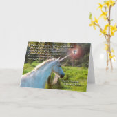 Christ ist das Unicorn St. Ambrose Zitat Karte (Gelbe Blume)