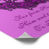 Christ ist das Zentrum - Mode pink Poster (Ecke)