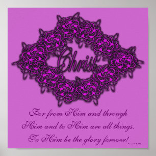 Christ ist das Zentrum - Mode pink Poster