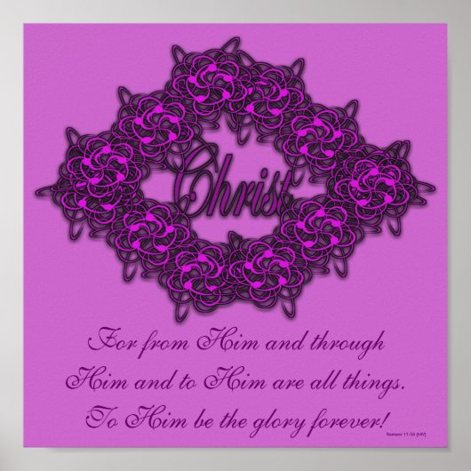 Christ ist das Zentrum - Mode pink Poster (Vorne)