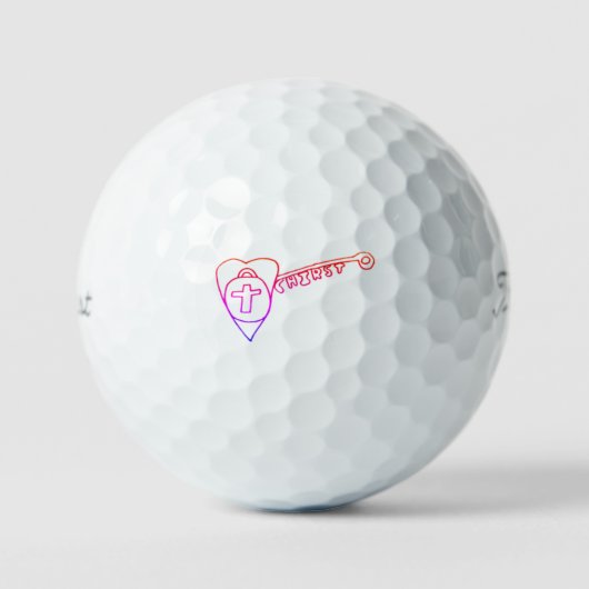 Christ ist der Schlüssel Titleist Pro V1 Golf Ball (Vorderseite)