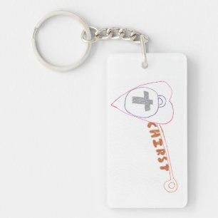 Christ ist der Schlüsselring für die rechteckige S