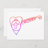 Christ ist die wichtigste Postkarte (Vorne/Hinten)